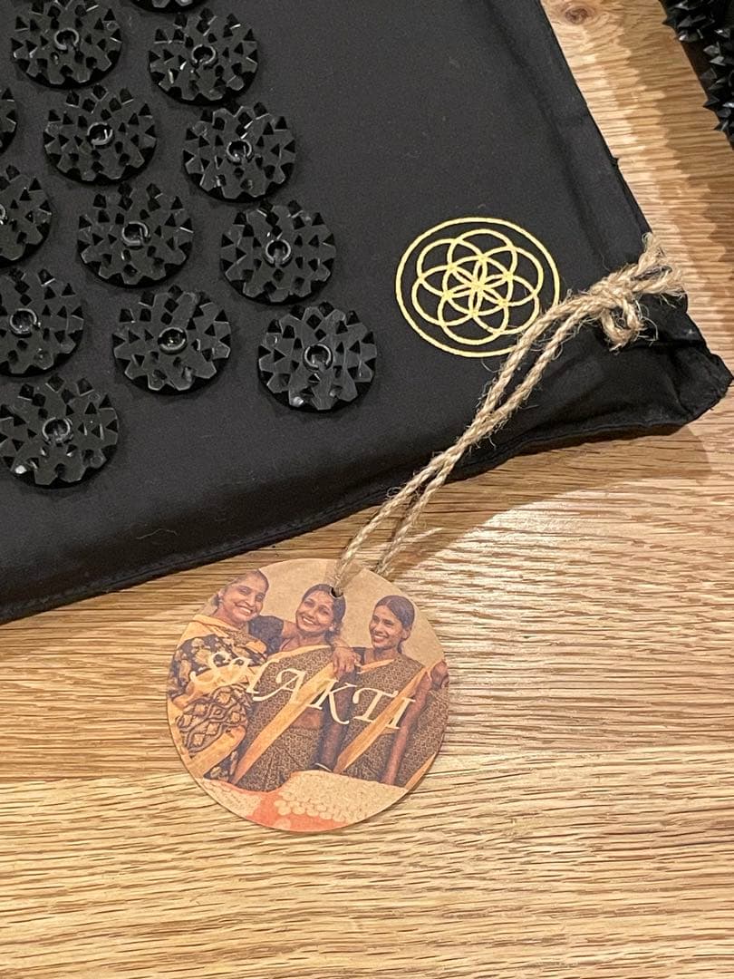 【正規品】シャクティマット&ピロー ブラック　オリジナル