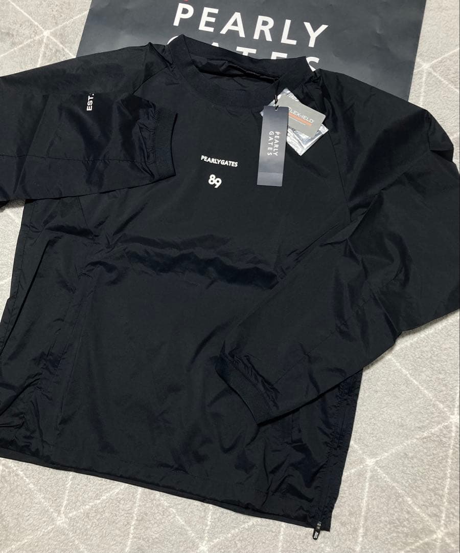 新品 パーリーゲイツ FLEX-IEDストレッチスニードジャック(7)3L/紺