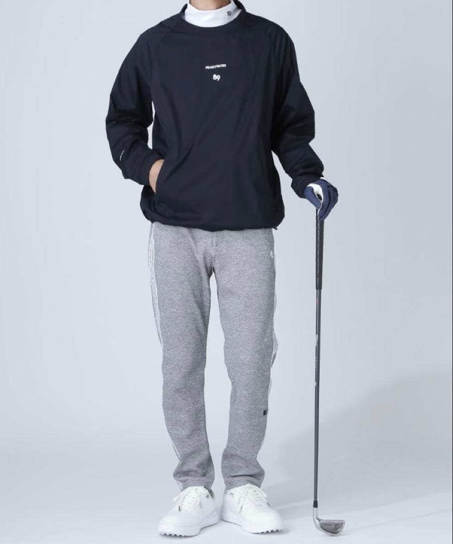 新品 パーリーゲイツ FLEX-IEDストレッチスニードジャック(7)3L/紺