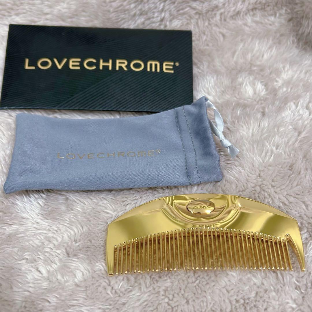 LOVECHROME ヘアコーム ゴールド ラブクロム