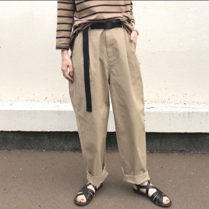 ★ジャーナルスタンダードラックス　チノストレッチベルトテーパーパンツ