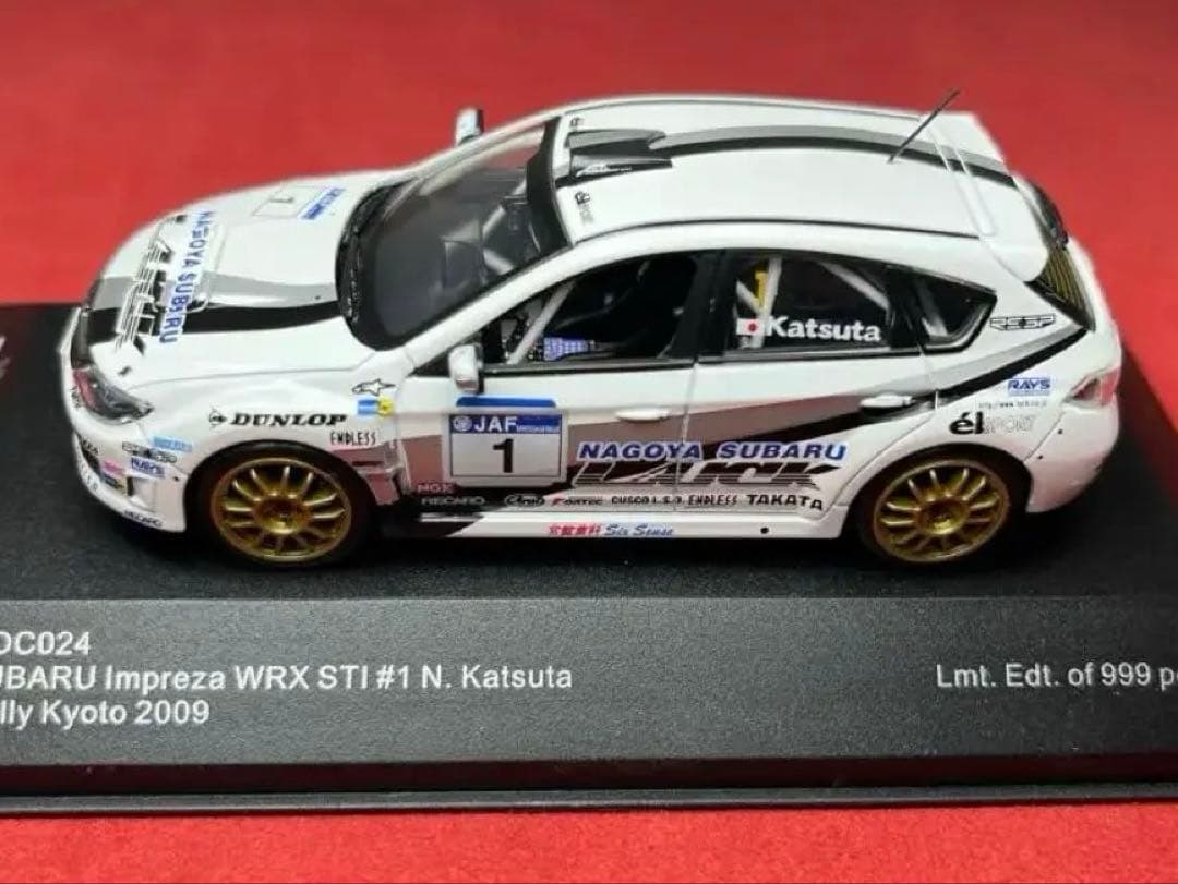 インプレッサWRX STI 勝田範彦1/43 ラックカラー限定版