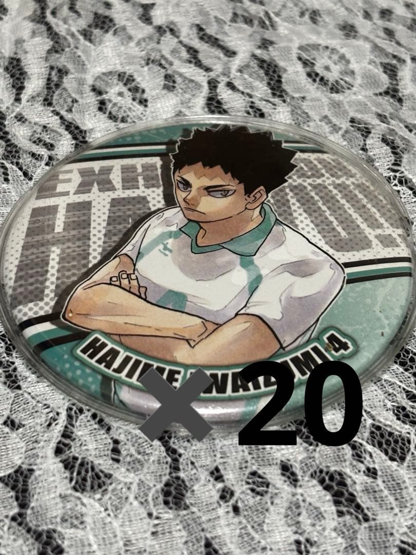 ハイキュー 岩泉一 缶バッジ　原画絵