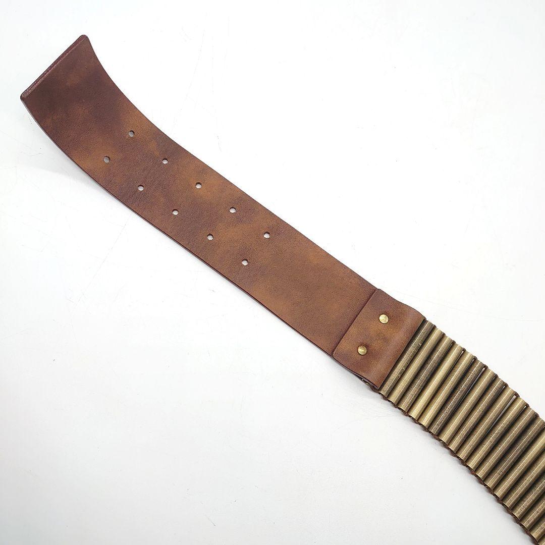 CELINE レディース バレットチェーン レザー ベルト