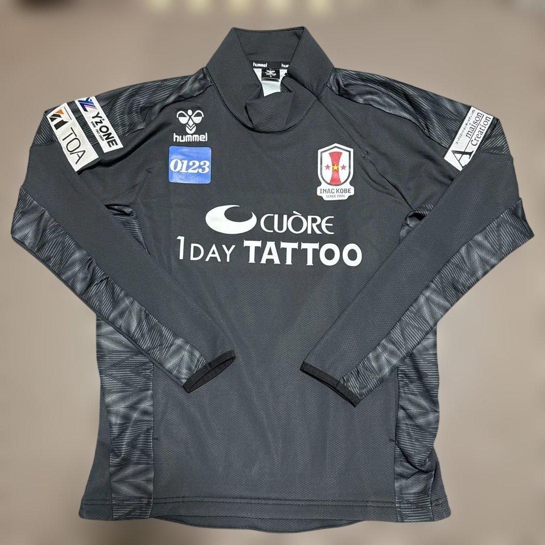 支給品 INAC神戸 hummel 長袖シャツ Sサイズ 黒