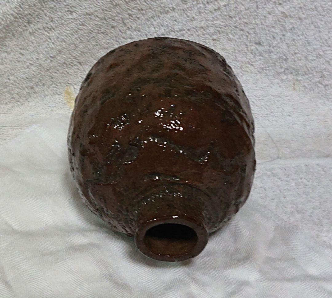 常滑四代長三作振り出し壷 A417