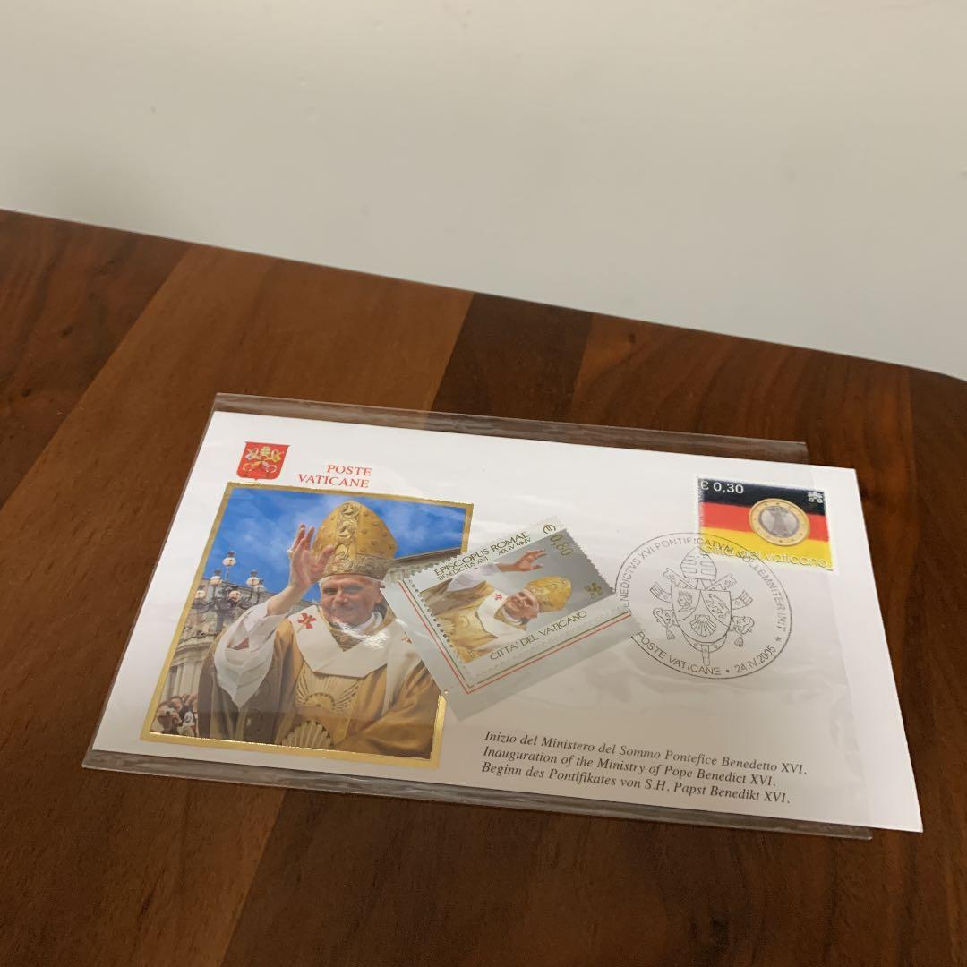 【激レア、日本で買えません】ローマ法皇の封筒と切手