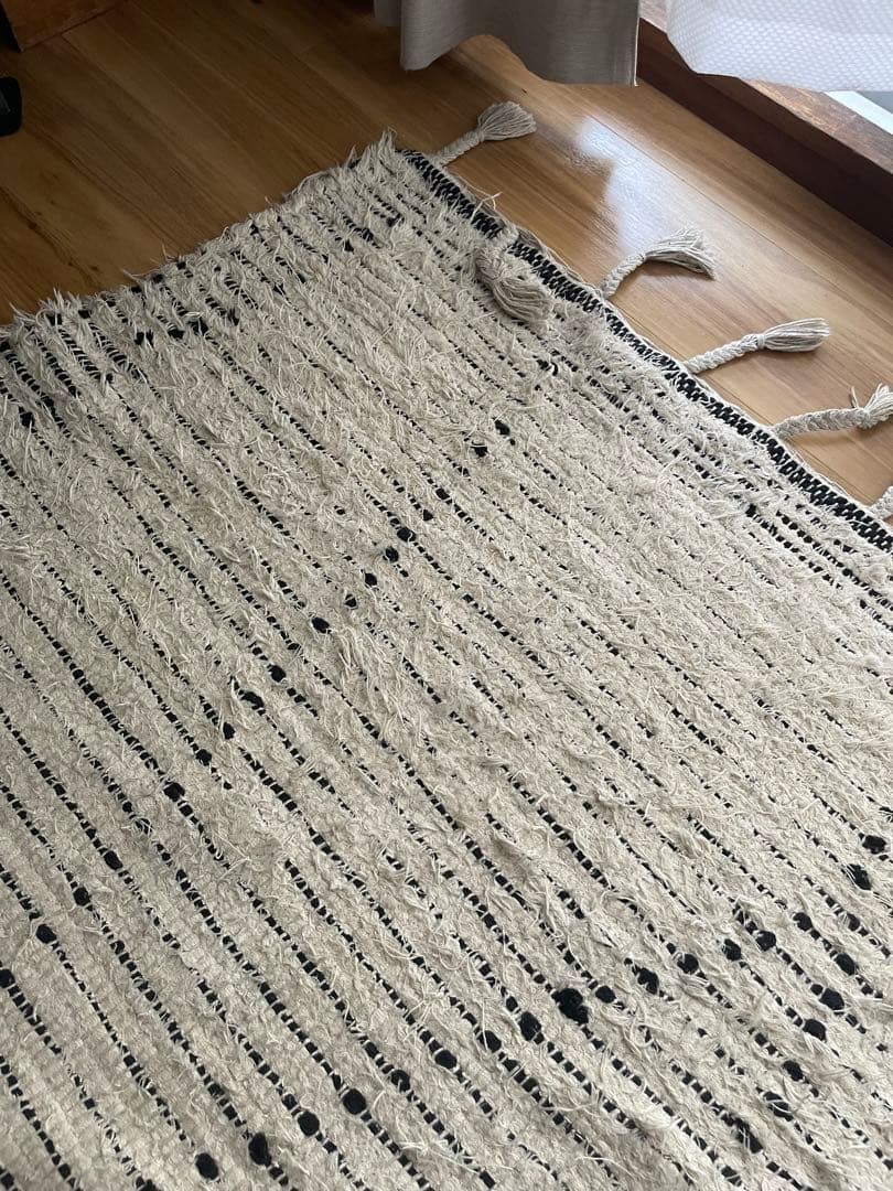 Acme furniture journal ラグ　フリンジ　220x140