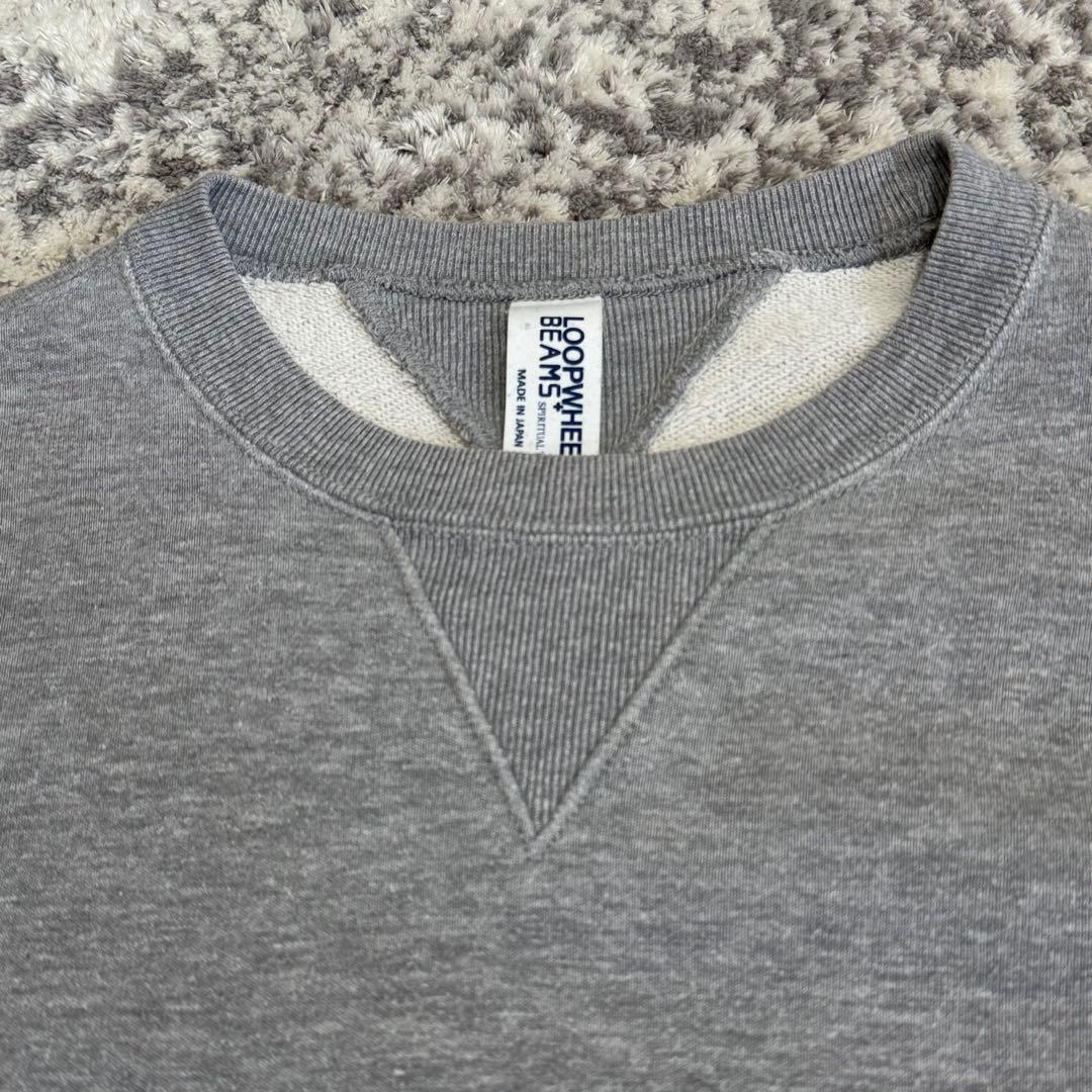 美品 ループウィラー ビームスプラス スウェット 両Vガゼット トレーナー