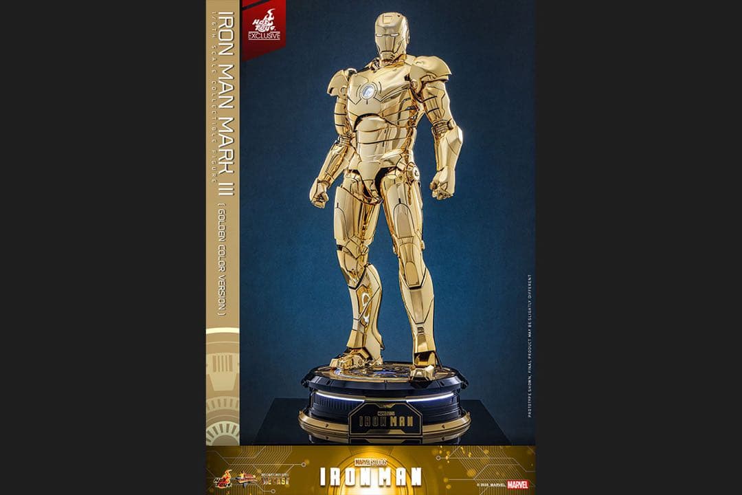 アイアンマン 1/6スケールフィギュア　アイアンマン・マーク3（ゴールドカラー）