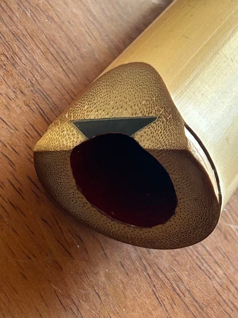 尺八 一朝 在銘 5穴 1尺7寸 約51cm 2印