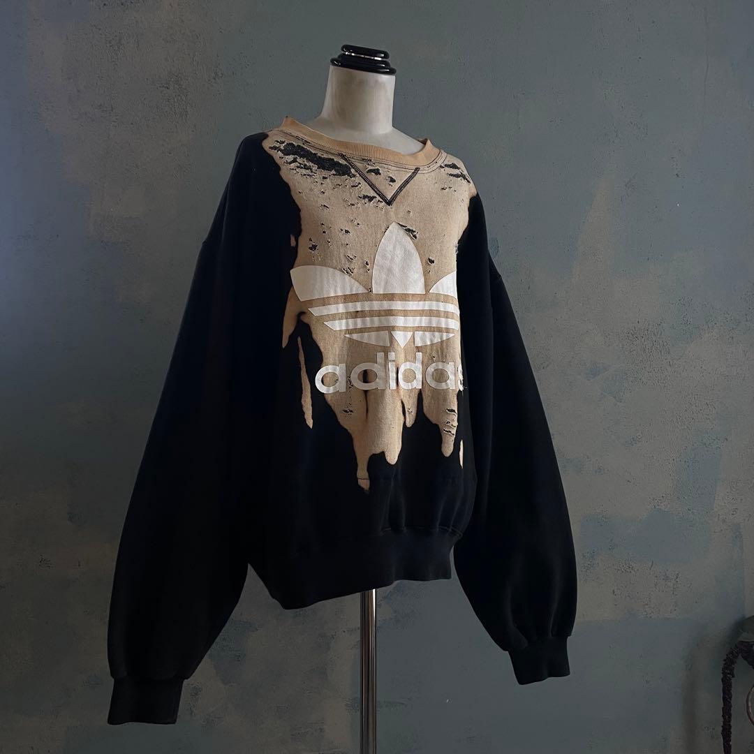 80's”万国旗“adidas”USA製“両面プリント“常田“sweat