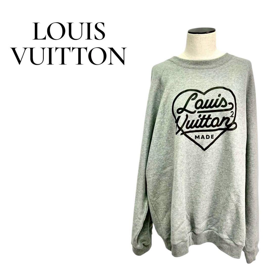 ルイヴィトン NIGO ハートロゴ トレーナー 5L パーカー スウェットグレー
