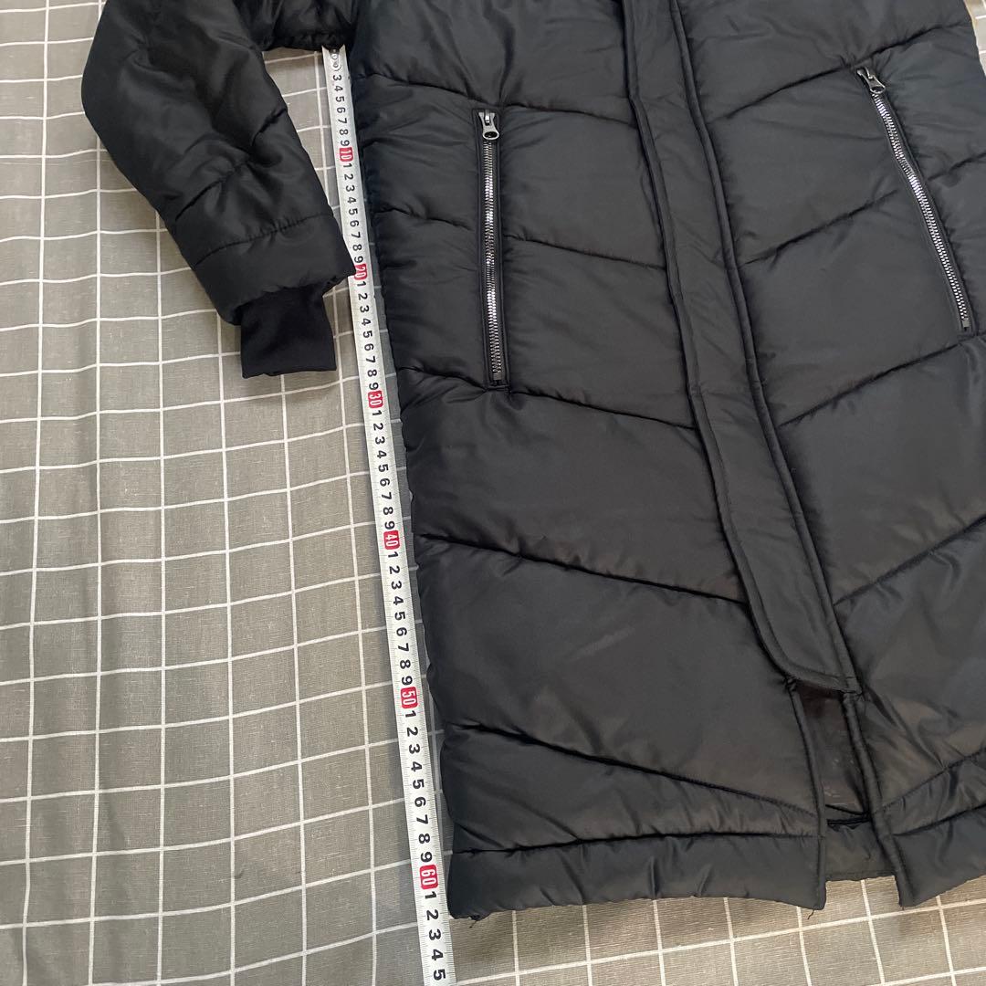 ATHLETA ブラック ロングベンチコート　美品　140