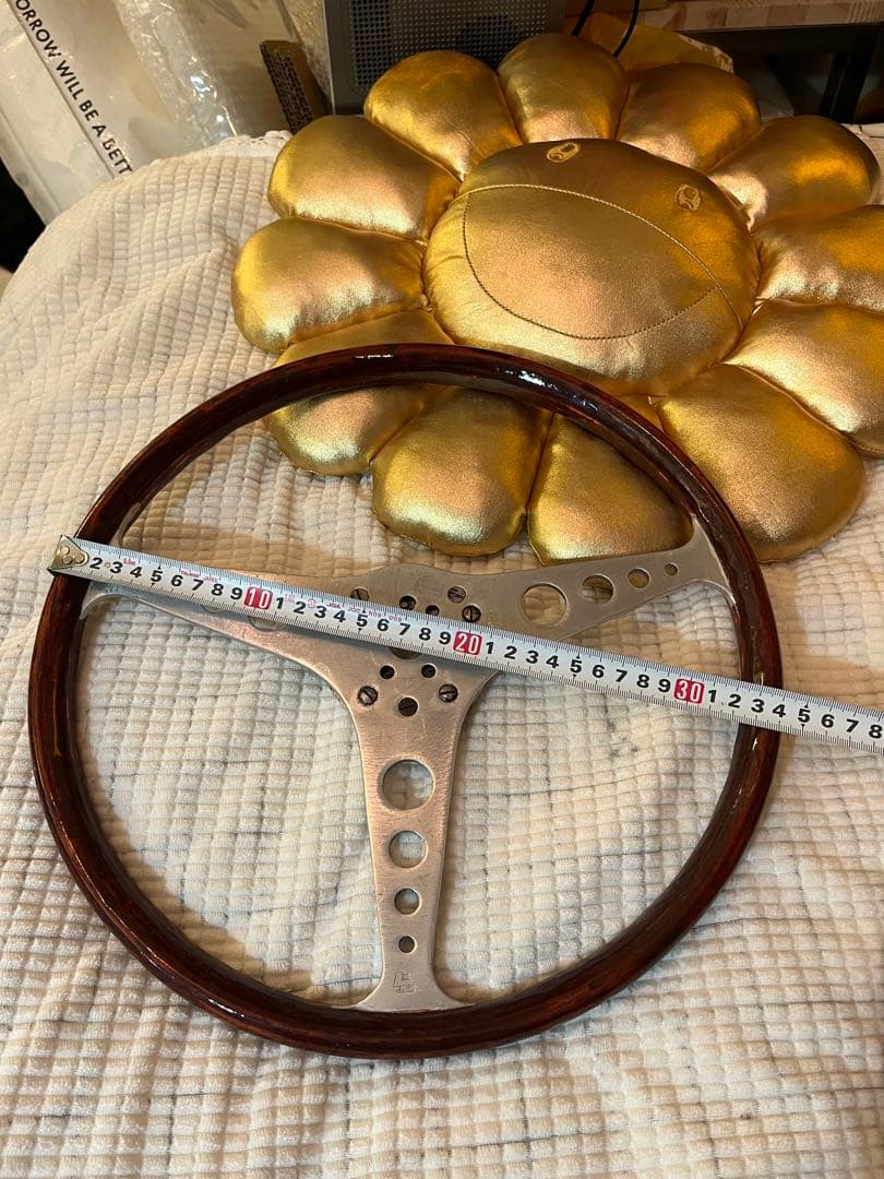 Les Leston 木製ステアリング DIY再塗装 ビンテージ