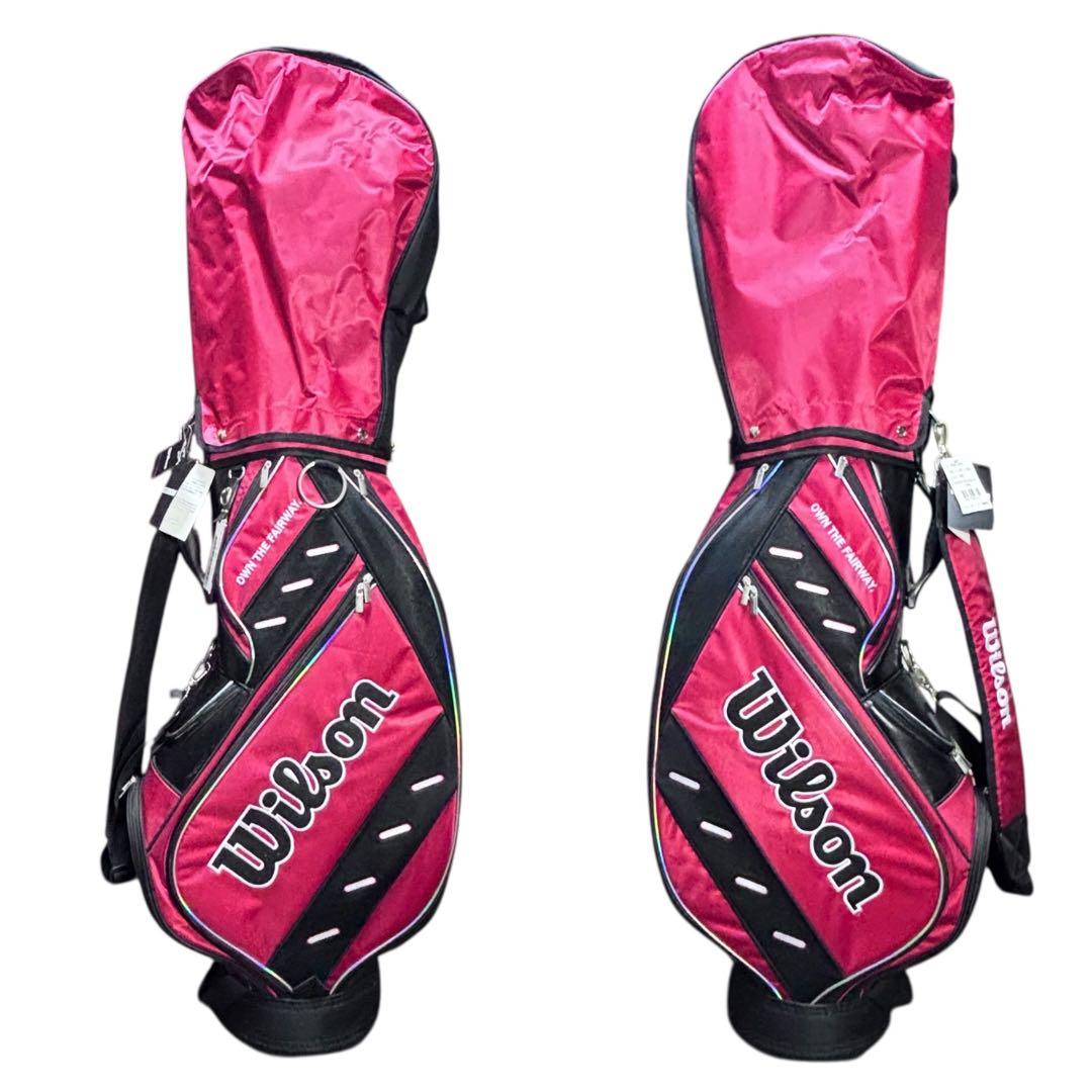 Wilson ウィルソン 9型 キャディバッグ タグ付き未使用 赤黒
