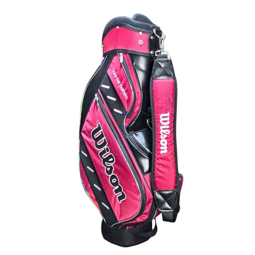 Wilson ウィルソン 9型 キャディバッグ タグ付き未使用 赤黒