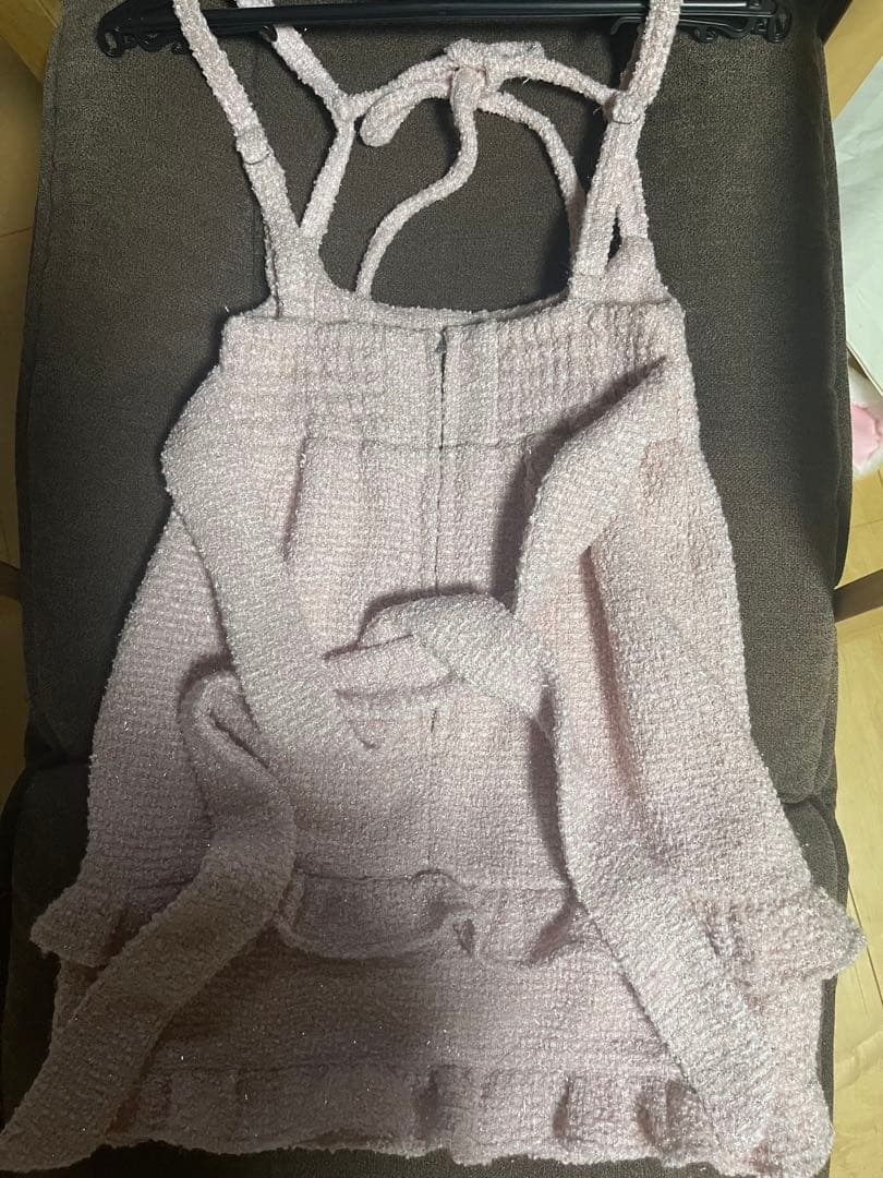 ハニーミュウリボンツイードセットアップ XS