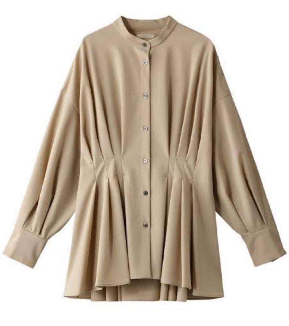 美品✨LE PHIL ル フィル ドライウールブラウス　ベージュ　ナチュラル