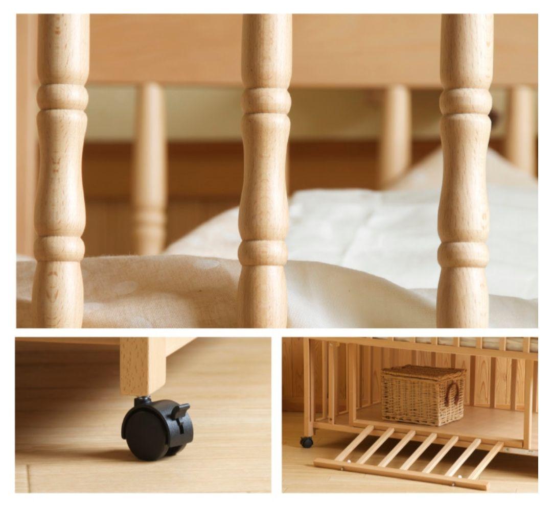 ベビーベッド　エリーゼ　ホワイト