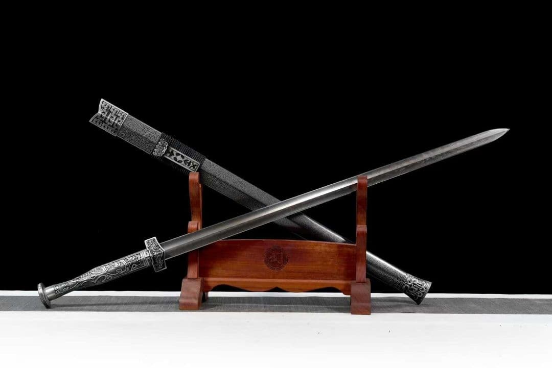 【素影漢剣】古兵器 武具 刀装具 日本刀　模造刀 居合刀 武士道 鑑賞用 美術刀