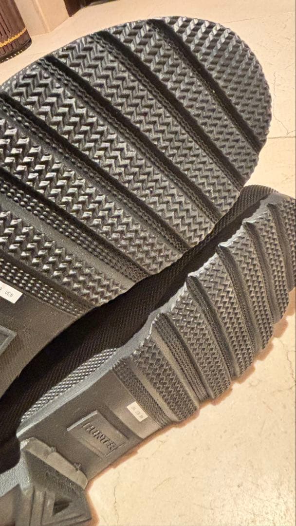 HUNTER 黒 レインブーツ