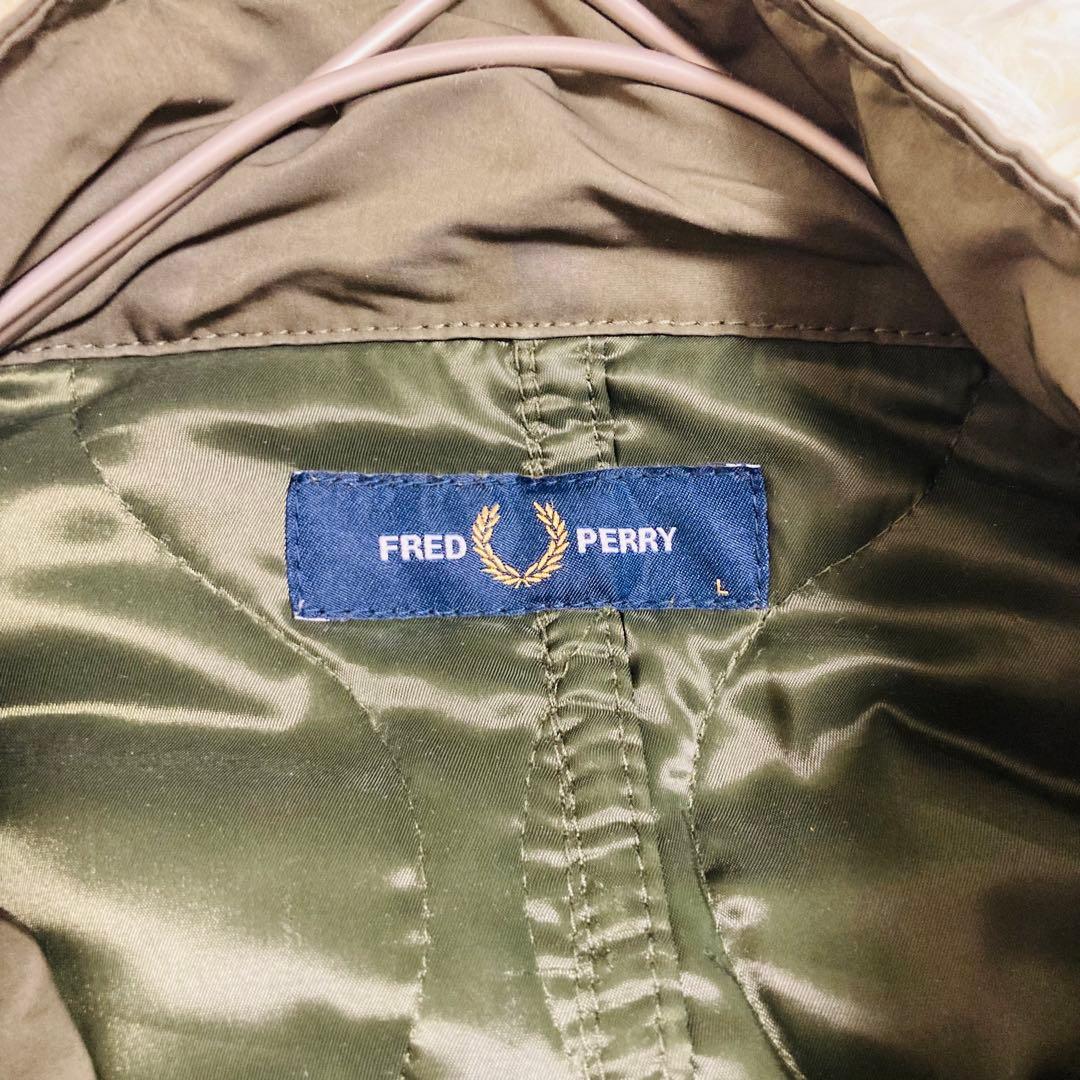 値下げ♡フレッドペリー　モッズコート　キルティング　切替　カーキ　L