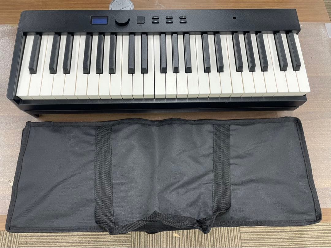 折りたたみ電子ピアノ　88鍵盤　充電タイプ　ブラック 鍵盤ライト機能あり
