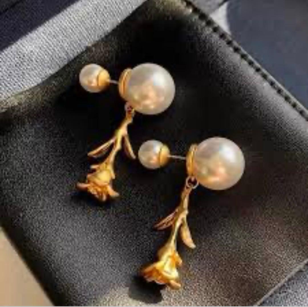 ディオール　ピアス　ローズ　ゴールド　トライバル