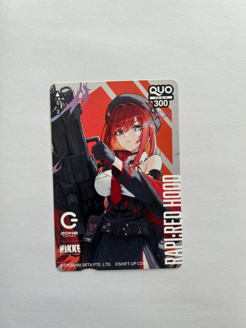 勝利の女神:NIKKEとZONeのコラボキャンペーン　使用済みQUOカード