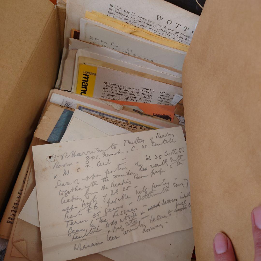 80サイズ/たっぷりephemeral box☆ヴィンテージ海外紙モノ