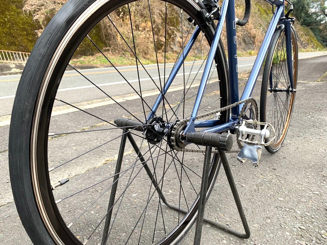 【即乘】送料無料FUJI ピストバイク feather 両用型 新品タイヤ