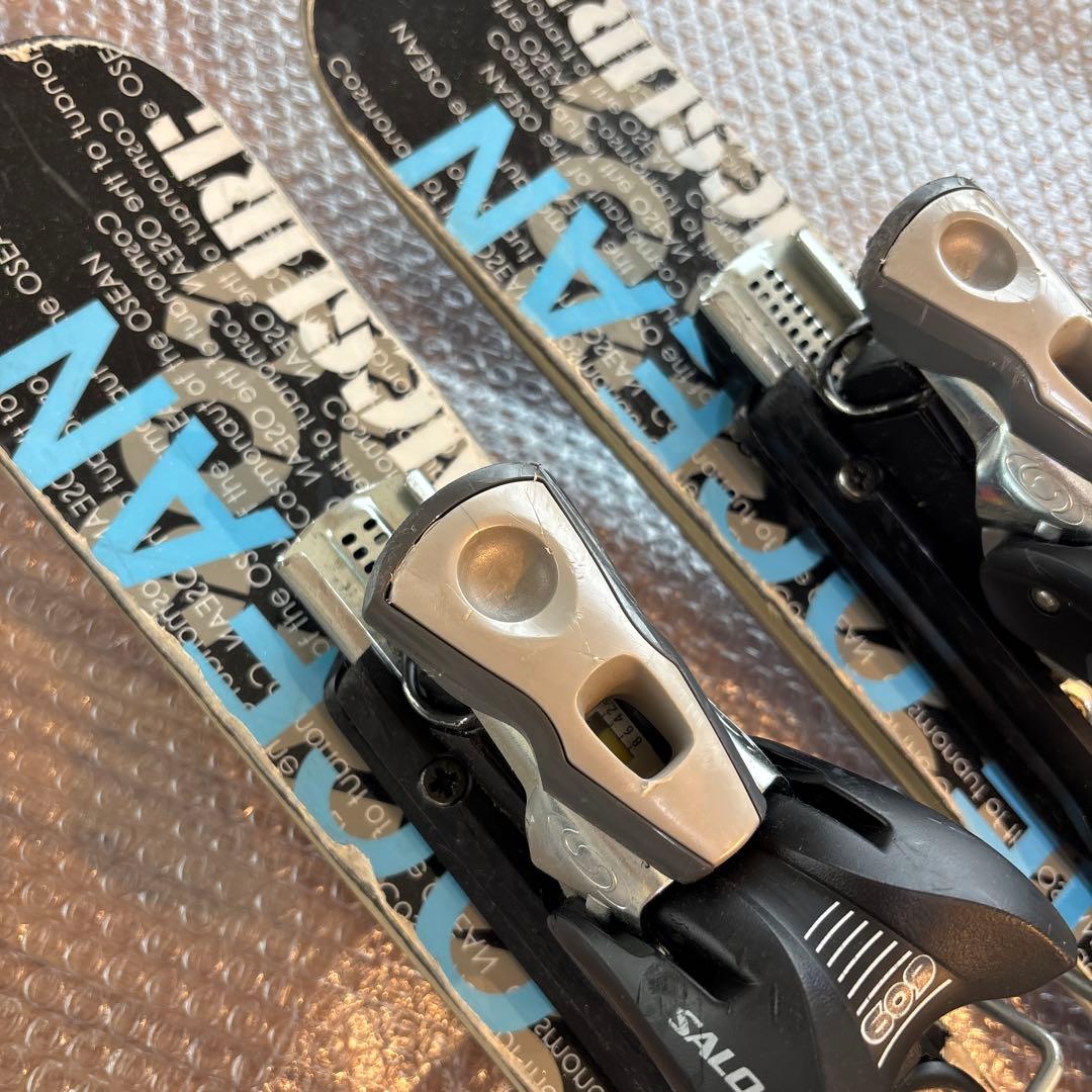 コスミックサーフ　サロモン　ショートスキー板　調整ビンディング付　工具不要