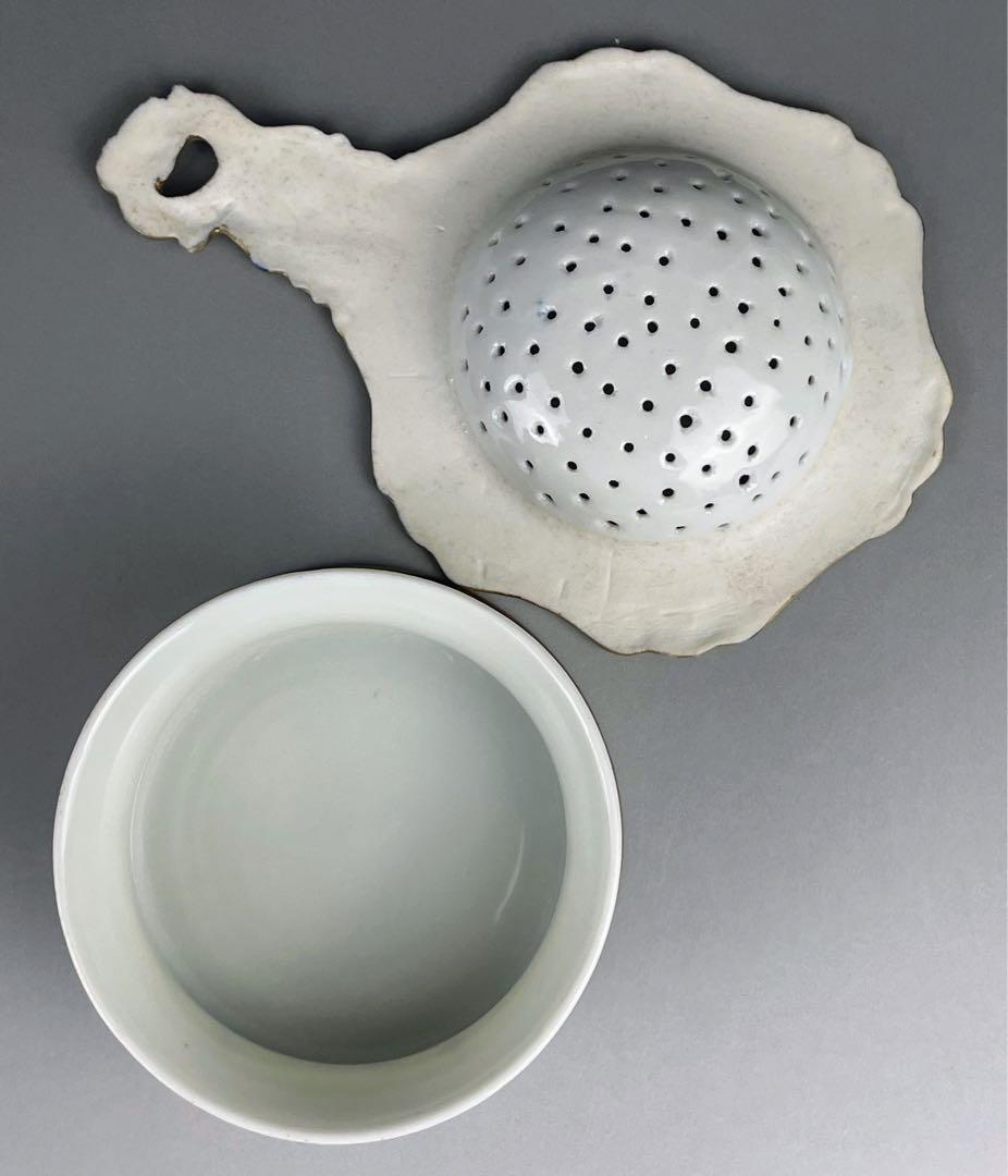 【美品】オールドノリタケ ティーストレーナー 茶漉し ジュエル ジュール スワン