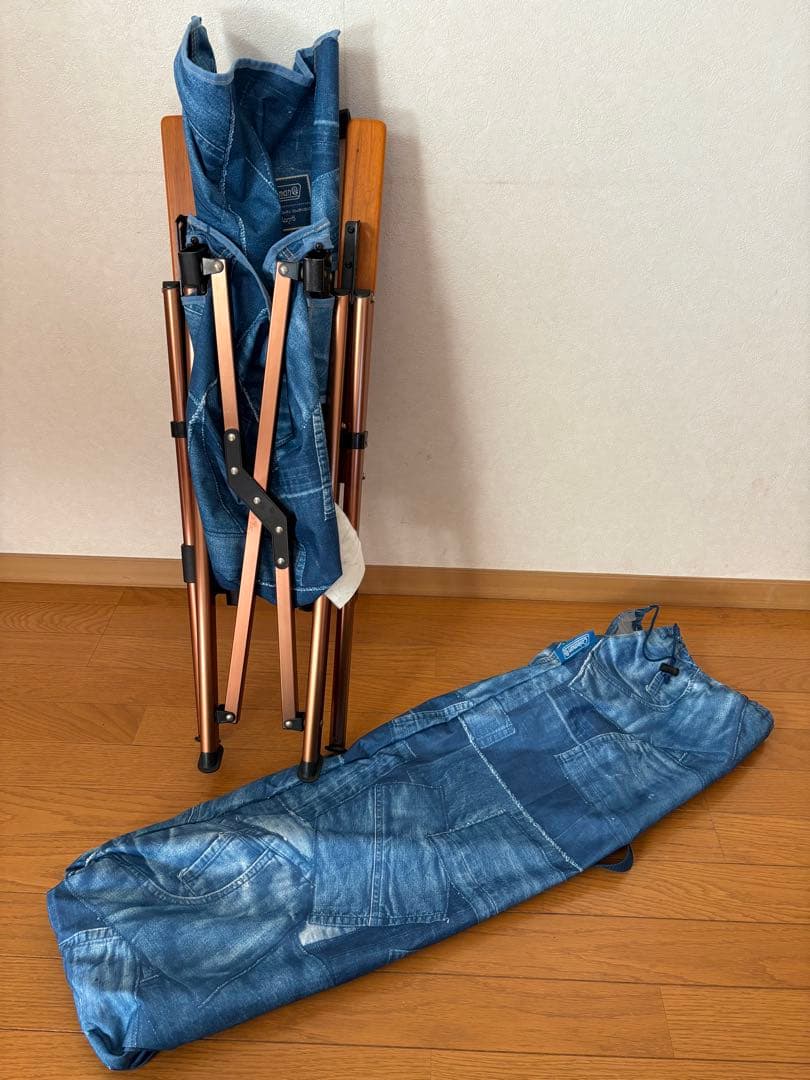 コールマン　モンロー　インディゴ　デニム調チェアー　希少！冬キャン！