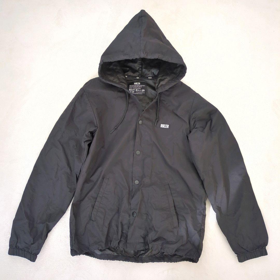 良品 RULER コーチジャケット フーディー バックプリント