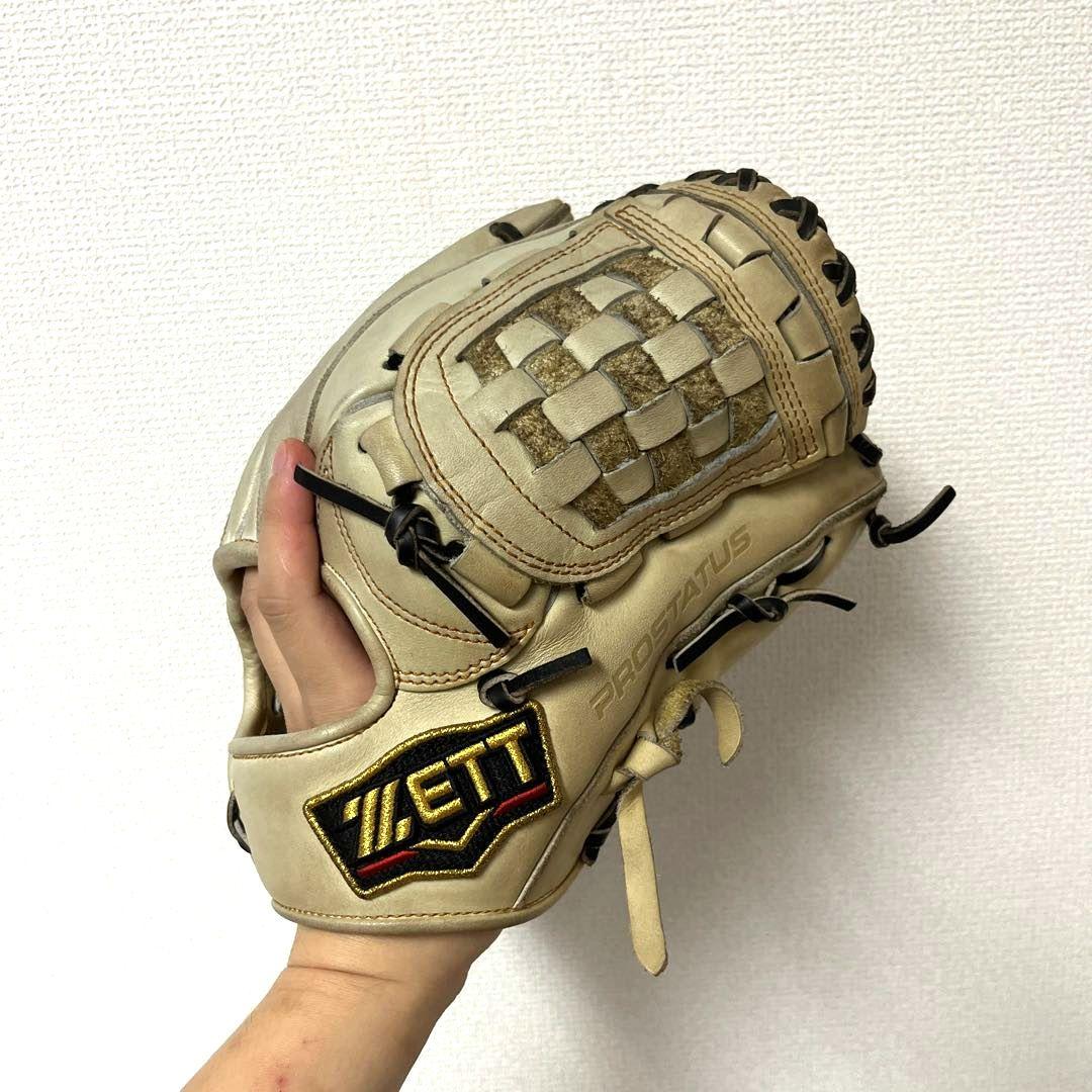 648 ZETT プロステイタス 源田モデル 型抜群 美品 軟式 内野手グローブ