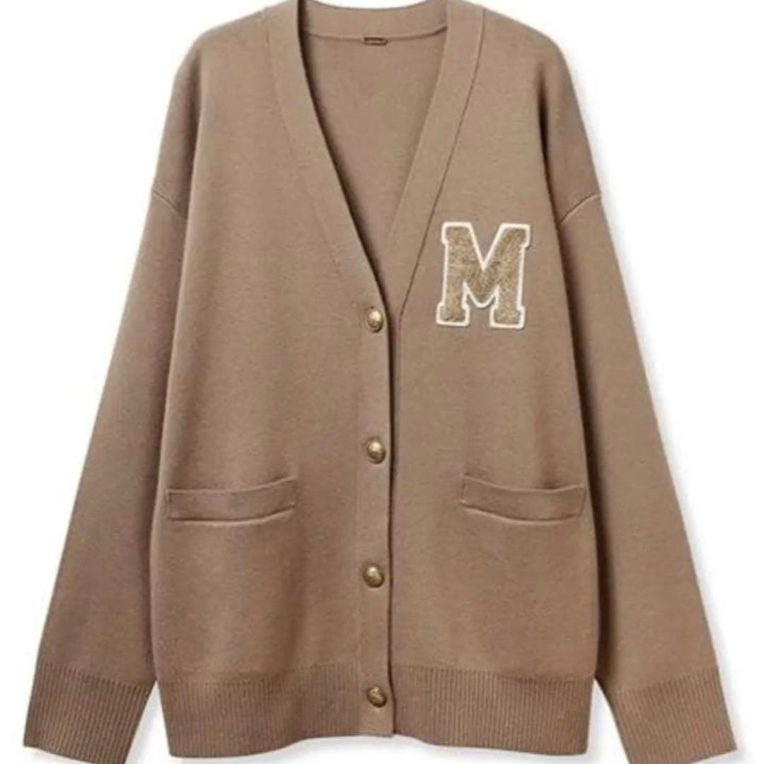 新品同様✨mila owen アップリケデザイン金釦Vネック ニットカーディガン