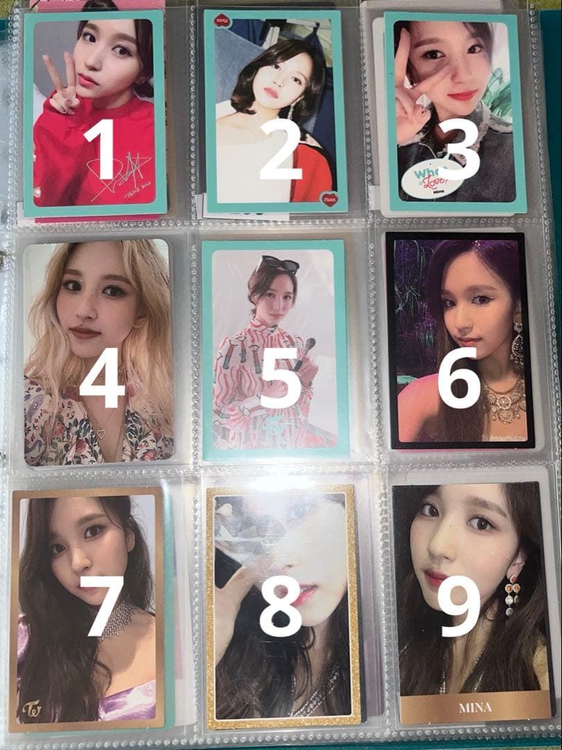 TWICE ミナ トレカ　バラ売り可能