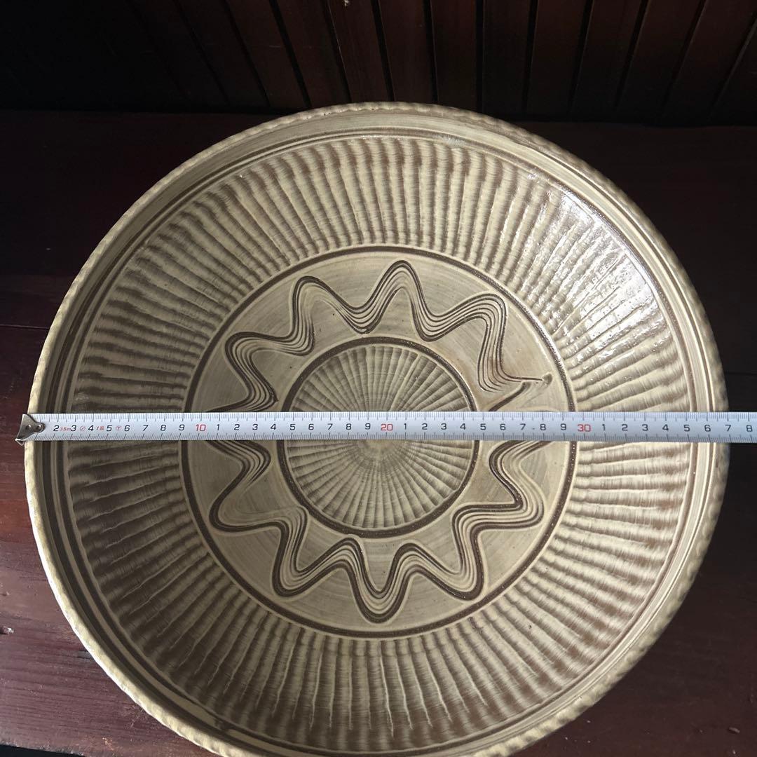 民藝　小鹿田焼　大皿鉢