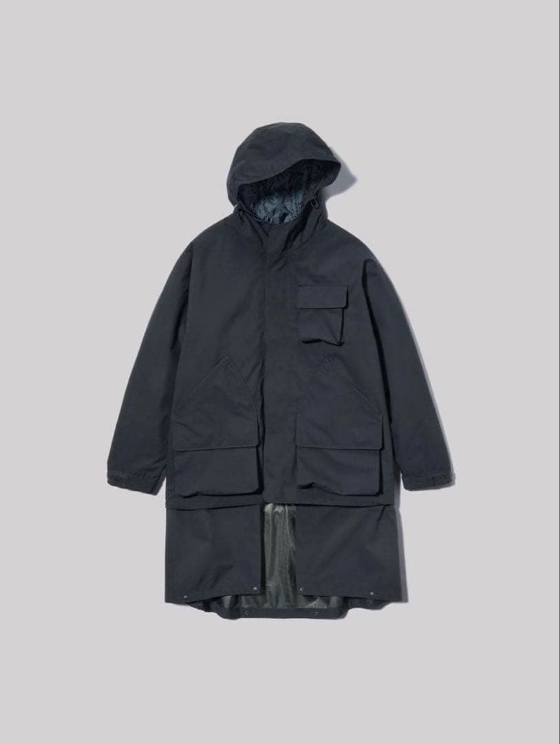 GU ENGINEERED GARMENTS パデッドシェルパーカ NAVY