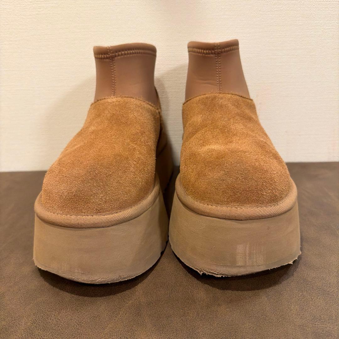 久美子！UGG ブラウン 厚底スリッポンブーツ