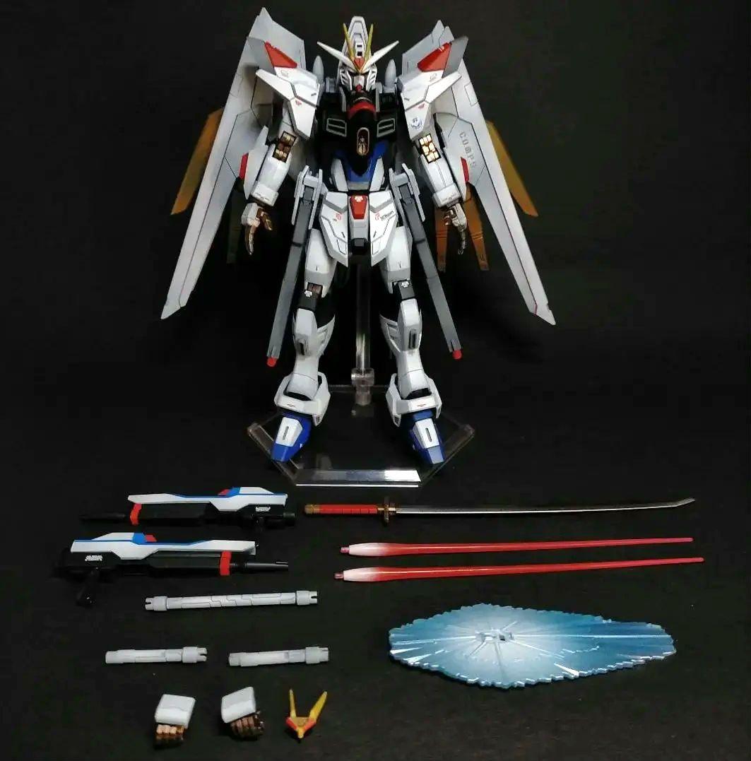 HGCE マイティーストライクフリーダムガンダム 全塗装完成品(胴体延長改修)