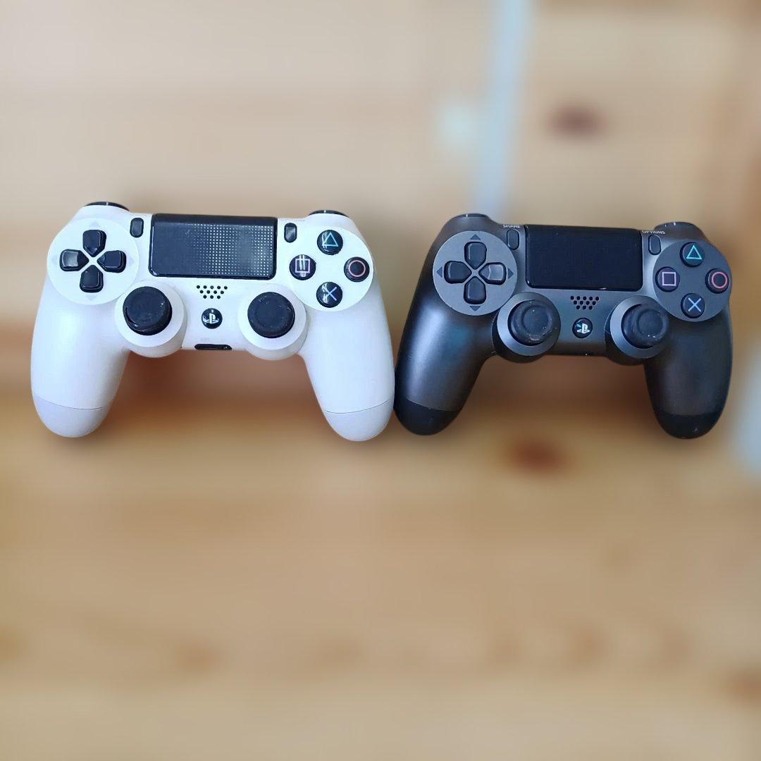 PS4 コントローラー グレー　ホワイト　2個セット