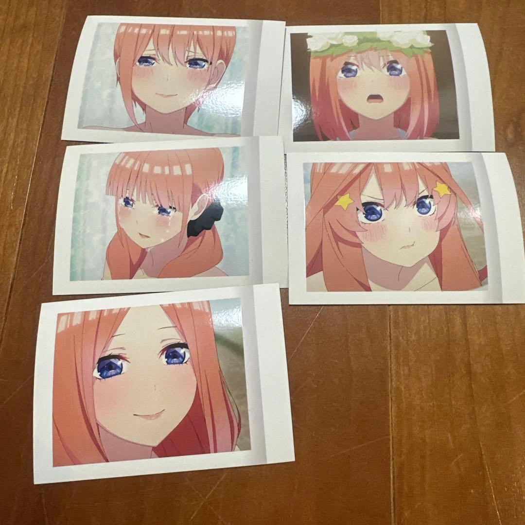 中野家の五姉妹 ブロマイドセット➕ヴァイスシュヴァルツ5等分の花嫁カード88枚
