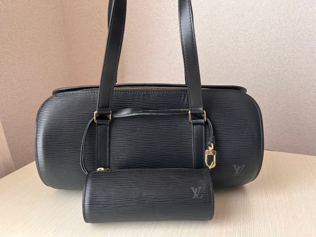 ルイ・ヴィトン スフロ エピ LOUIS VUITTON 黒　親子バッグ