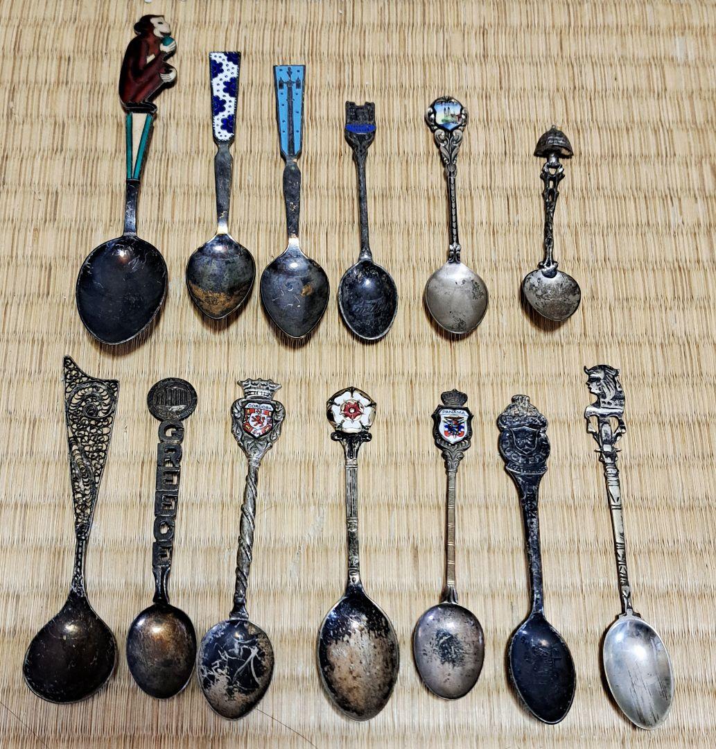 銀製スプーン ヴィンテージ 13本セット 169g