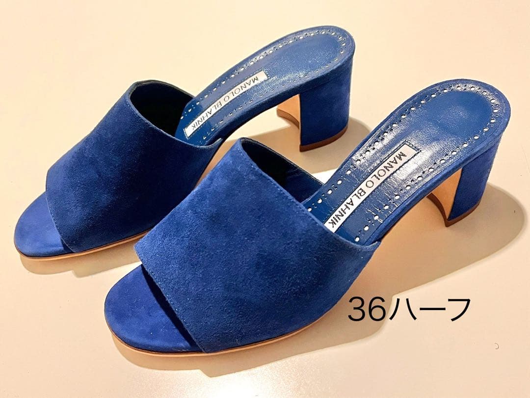 マノロブラニク⭐︎新品スエード ミュール シャネルエルメスオアジスハンギシサンダル