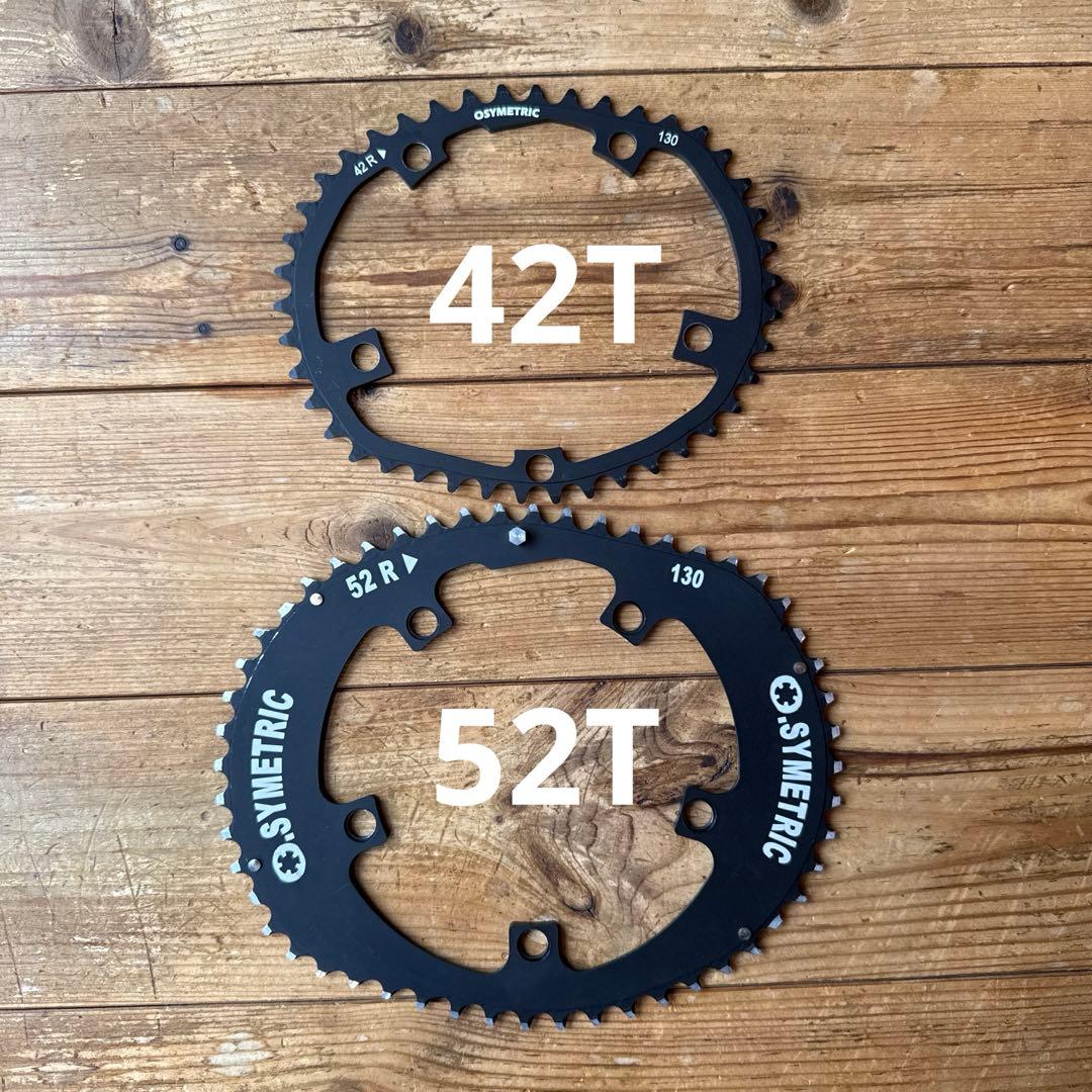 O.SYMETRIC STRONGLIGHT製の楕円チェーンリング