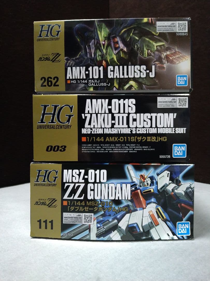 未組立 HG ザクIII改 ZZガンダム ガルスJ ガンプラまとめ売り